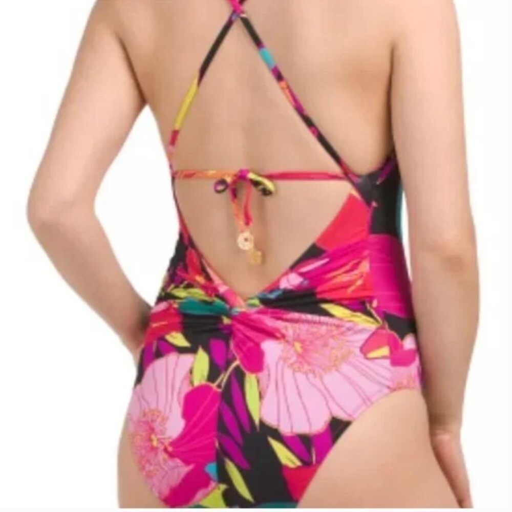 NWT TRINA TURK SOLAR One Piece Strappy/Convertible Back Swimsuit - Picture 4 of 11